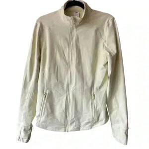 Fabletics Women's Full-Zip Jacket Light Neon Green  Size L Lightweight Casual